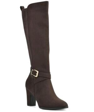 White Mountain ~Woman Size 11M~ Teals Boots Dark Brown Pinkoverfl Knee-High NWOB
